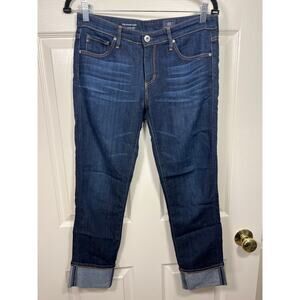 AG Adriano Goldschmied The Stevie Cuff Slim Straight Jean in Wash size 27 / 4